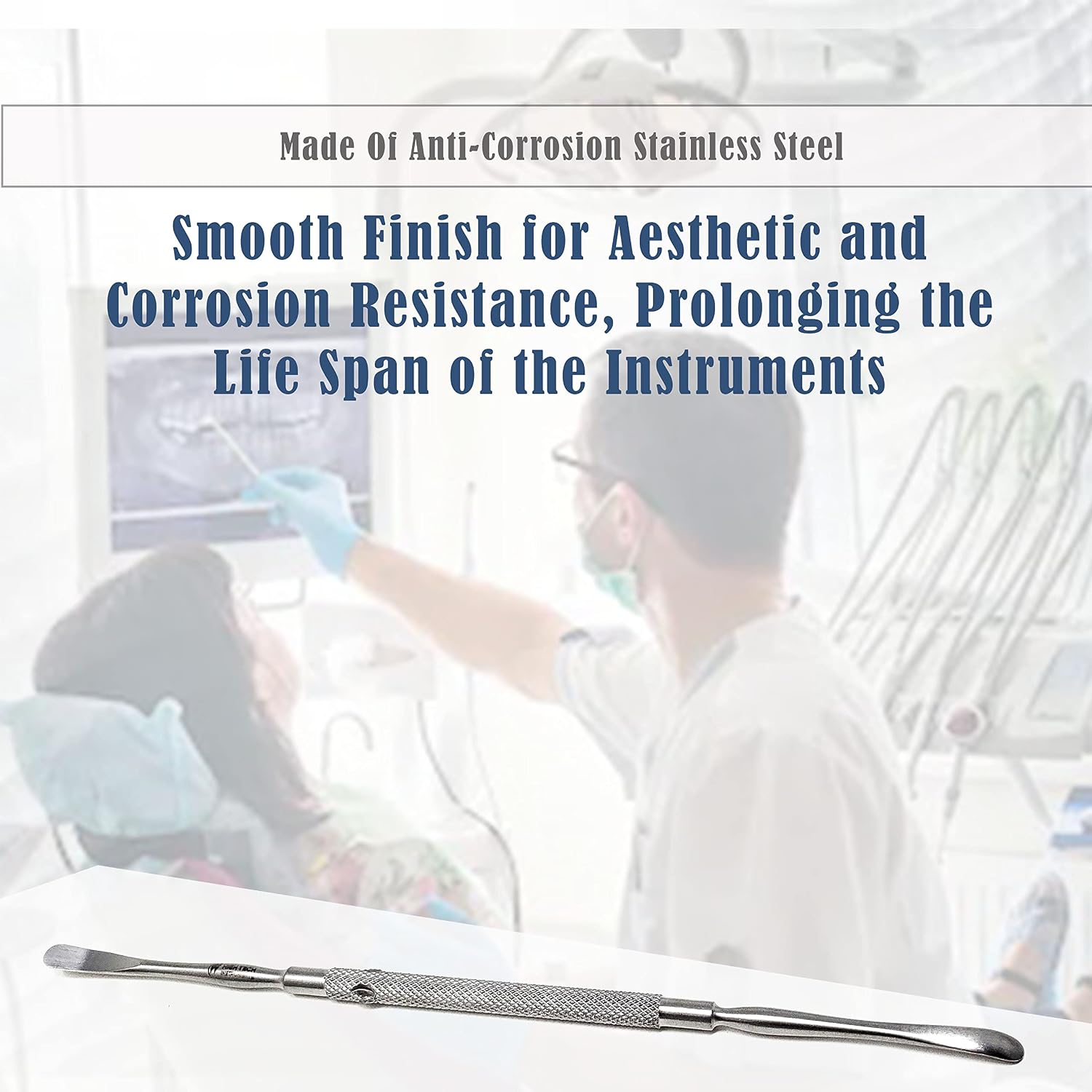 A2Z Dental FREER Periosteal Elevator Oral Implant Surgical Double Ended Instrument, Sharp/Blunt End, Premium O.R Grade Stainless Steel Instrument