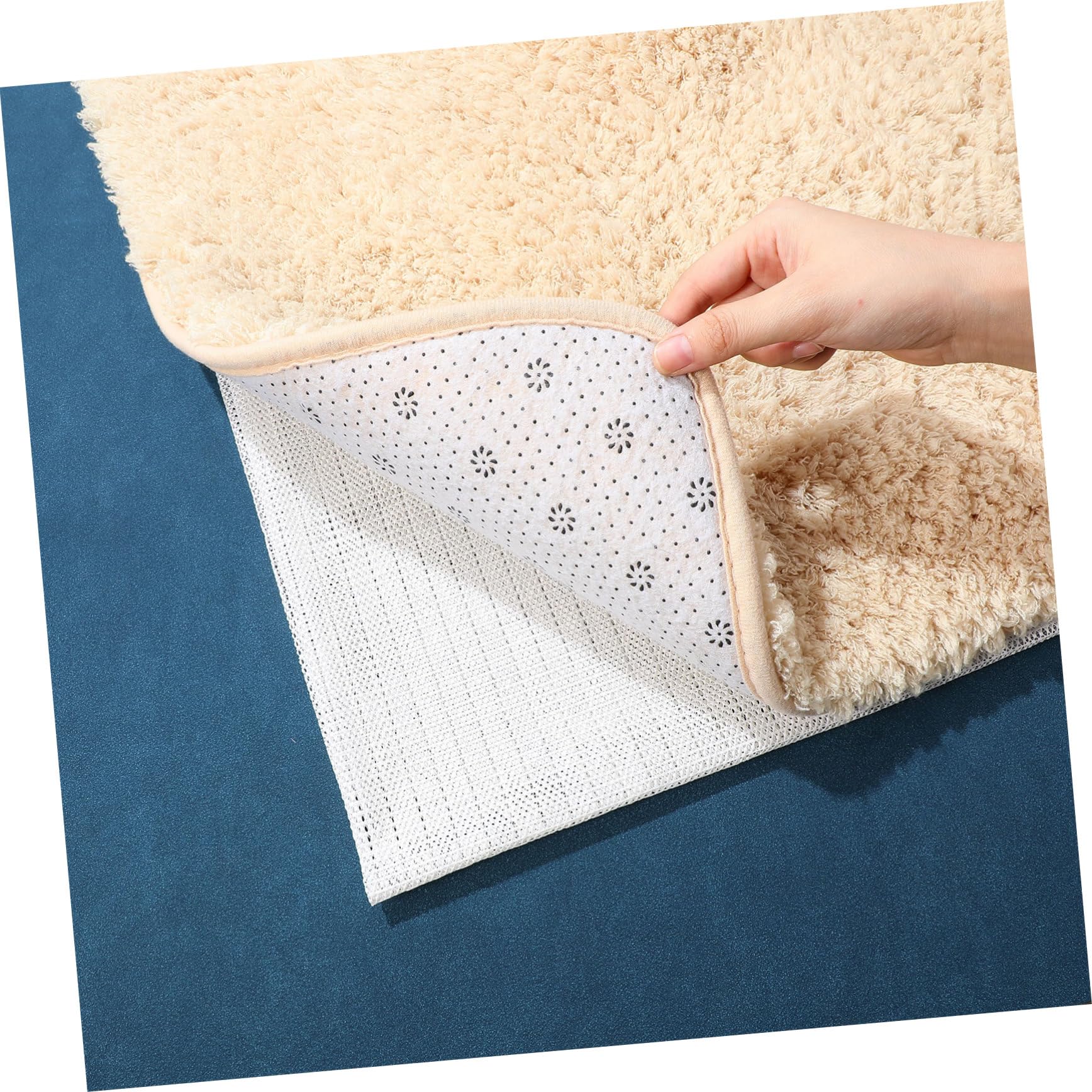 Gatuida Rechteckige Teppichunterlage 200x300cm aus PVC rutschfeste Teppichmatte zum Fixieren und Schutz von Holzböden Einfache Installation Verhindert Kräuseln
