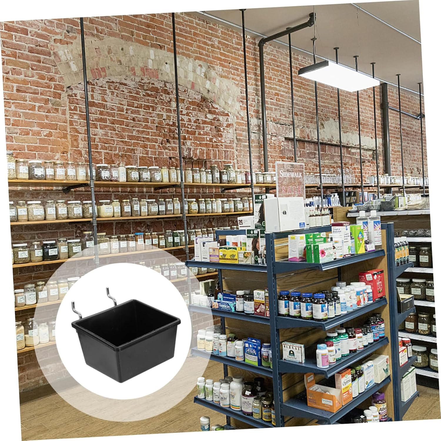 Unomor 101pcs Pegboard Hook Set Tray Heavy Duty Display Rack Hanging Hooks for Organizing Tools Sports Equipment and More Easy to Install and Sturdy Design