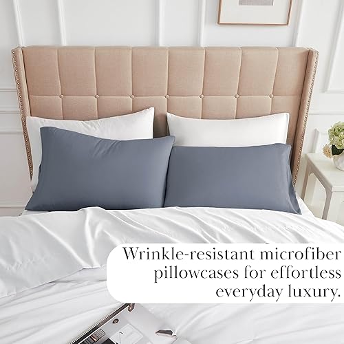 Miniatura 119 de Southshore Fine Living, Inc. Juego de 2 fundas de almohada de tamaño estándar, se adapta a almohadas de tamaño matrimonial, individual, queen, 10