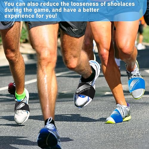 Miniatura 6 de Patelai 4 piezas de taco de fútbol cubierta de encaje para zapatos de fútbol, cubierta de zapatos de fútbol, bandas de tacos de fútbol para jóvenes