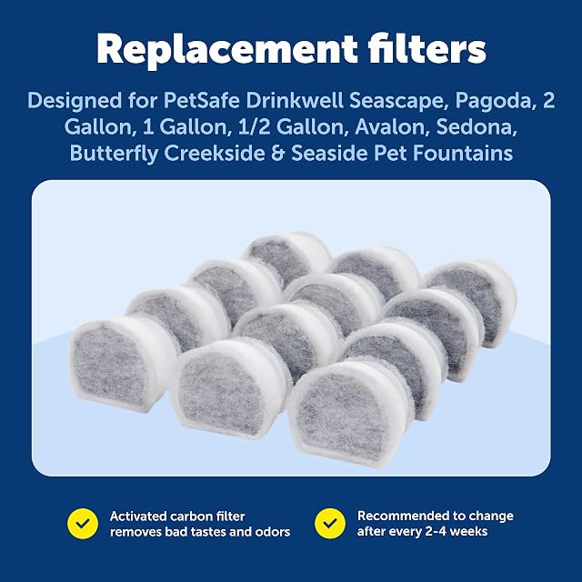 Foto 5 de 7 de PetSafe Filtros de Carbono, cerámica, Blanco, Paquete de 12