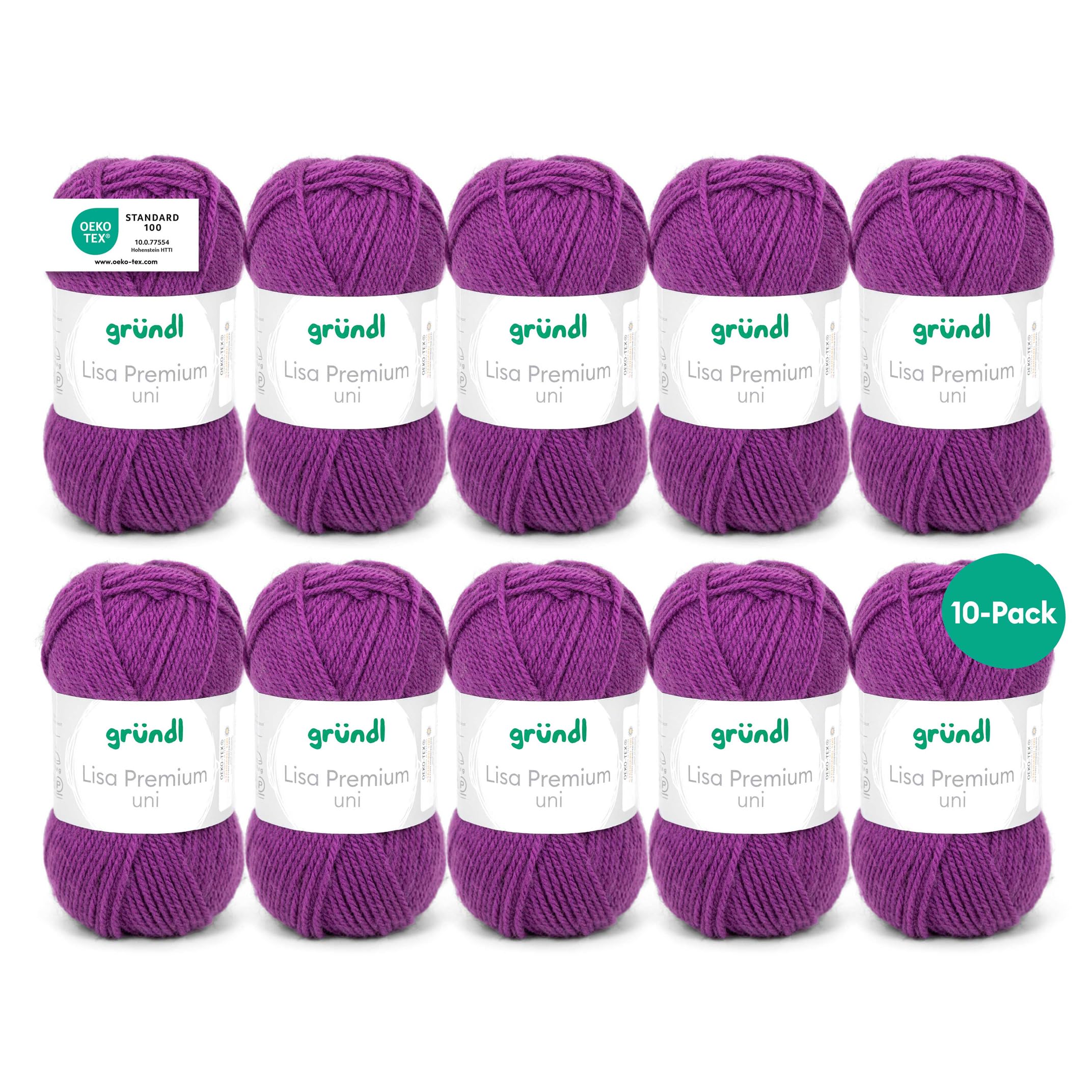 120 Purple Grundl Lisa Premium Uni 50G - 48 -Pack Of 10