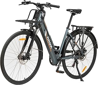 Nilox, Ebike Cargo Mid, Bici Elettrica Fino a 15 kg Anteriori e 50 kg Posteriori, Autonomia fino a 60 km, Motore BAFANG M400 250W, Batteria 13 Ah 468 Wh, Freni idraulici e cambio SHIMANO 7 velocità