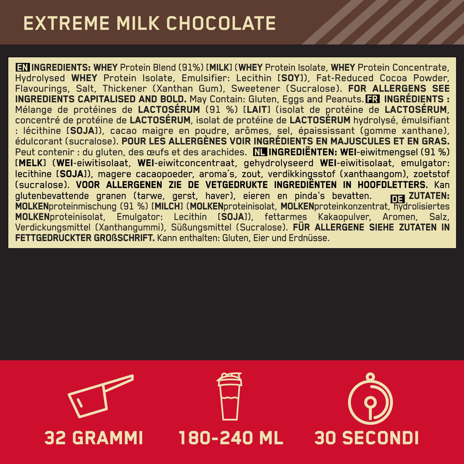 Optimum Nutrition Gold Standard 100% Whey Proteine in Polvere con Proteine Isolate e Aminoacidi per Massa Muscolare Cioccolato al Latte 2,02kg 63 Porzioni + SHAKER + REFORCE STEEL SHAKER