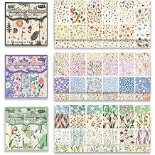 90 Sheets Scrapbook Paper Pack, Decorative Pattern Paper for Scrapbooking, Junk Journal, Ephemera, Craft Supplies and Materials Kit SetA