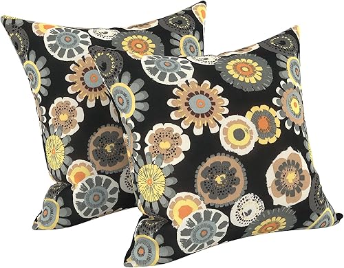 Miniatura 66 de LVTXIII - Juego de fundas para cojines de sofá, patio o sillón de exteriores, cuadradas y decorativas, 2 unidades de 16" x 16", sin relleno