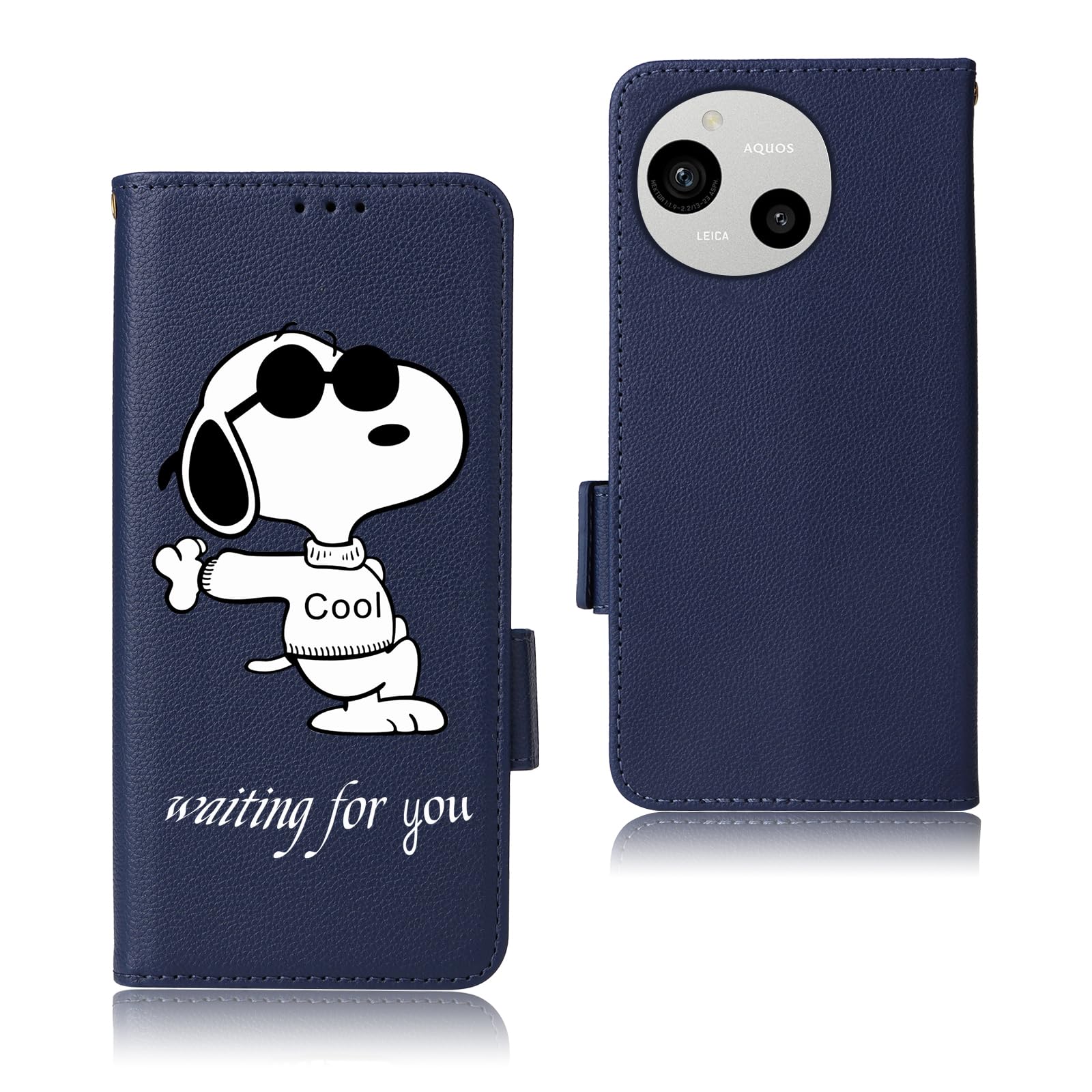 Amazon.co.jp: Ailiber AQUOS Sense9 用の ケース 手帳型 高級PUレザー