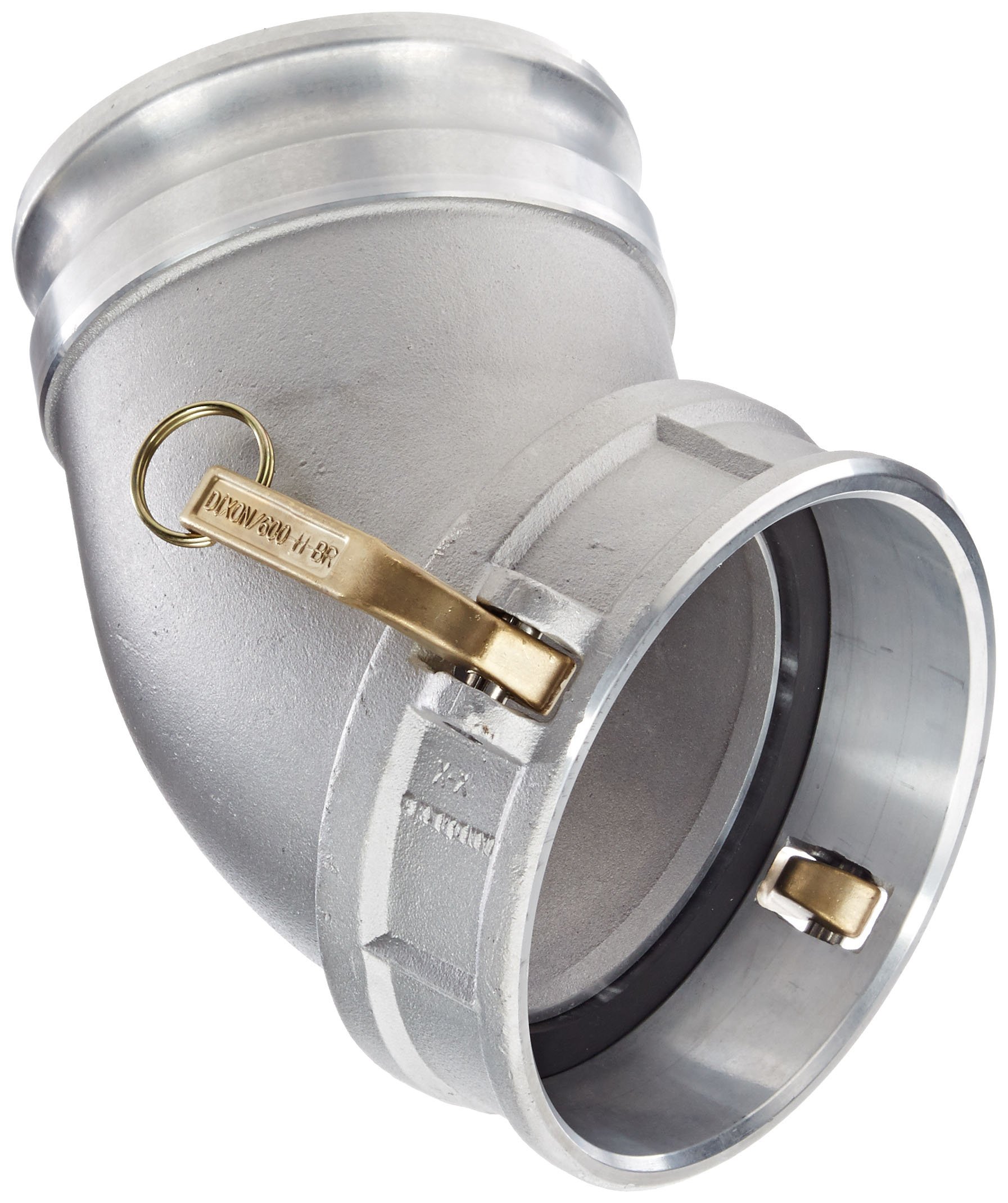 Dixon 600DA-45AL Aluminum Cam and Groove Hose Fitting, 45 Degree Elbow, 6