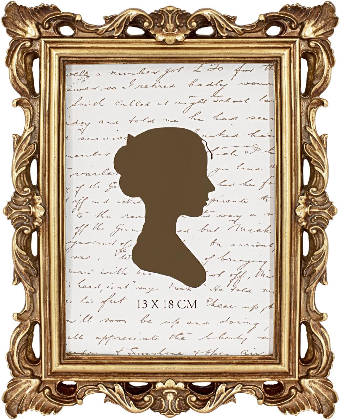 AELS 5x7 Inch Vintage Picture Frame, Elegant Antique Photo Frames with Glass Front, Photo Display, Tabletop Wall Hanging, Gift Ideas