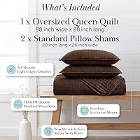 Vista 111 de Southshore Fine Living, Inc. Juego de edredón de tamaño King de gran tamaño, colcha de lavanda King/California con 2 fundas de almohada a juego