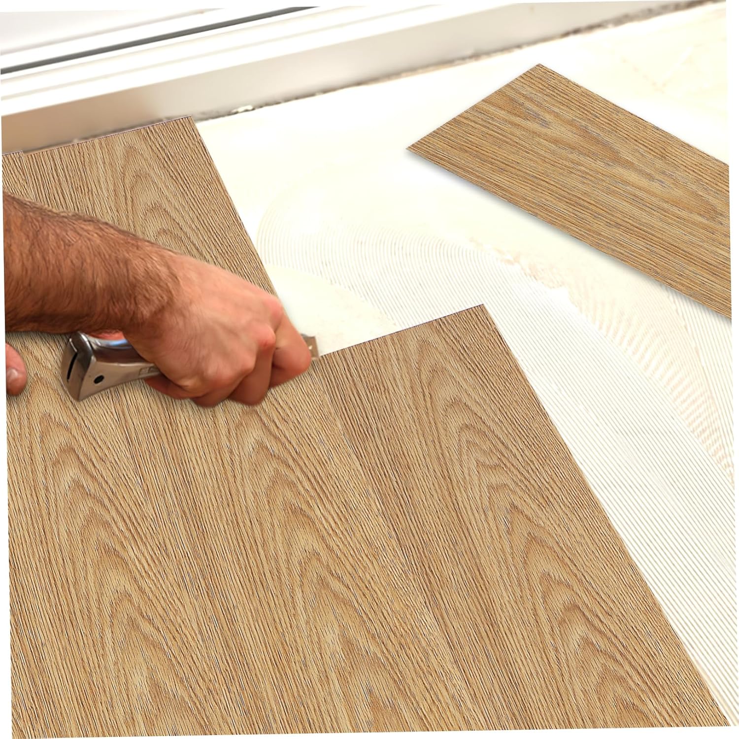 36Pcs Peel and Stick Vinyl Floor Tiles Self Adhesive Wood Grain Floor Stickers for Easy Installation Homes Offices and Shops Durable and Low Maintenance