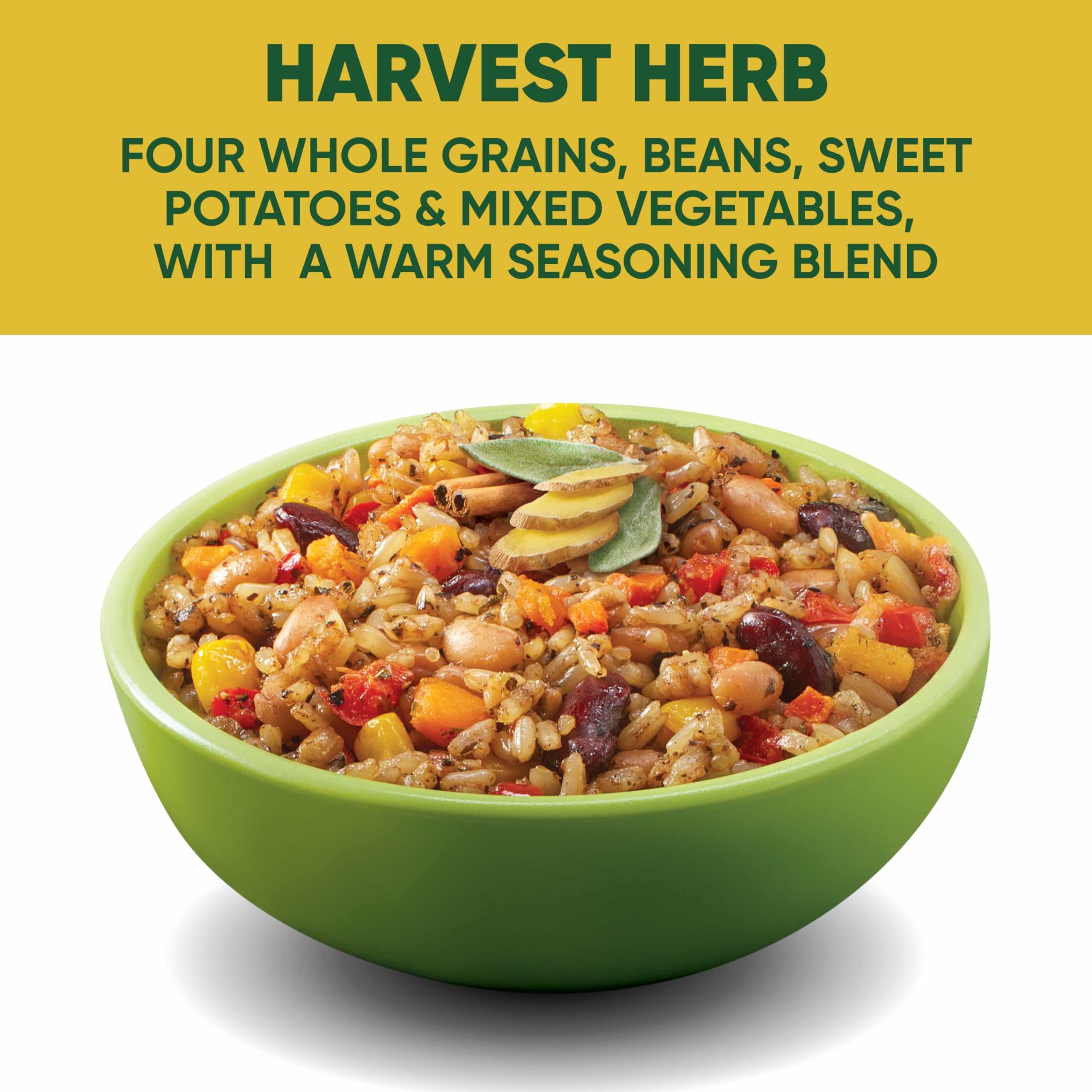 SEEDS OF CHANGE Organic Protein Bowl Harvest Herb Prepared Entr e Microwave in 90 Seconds 9 oz — view 3