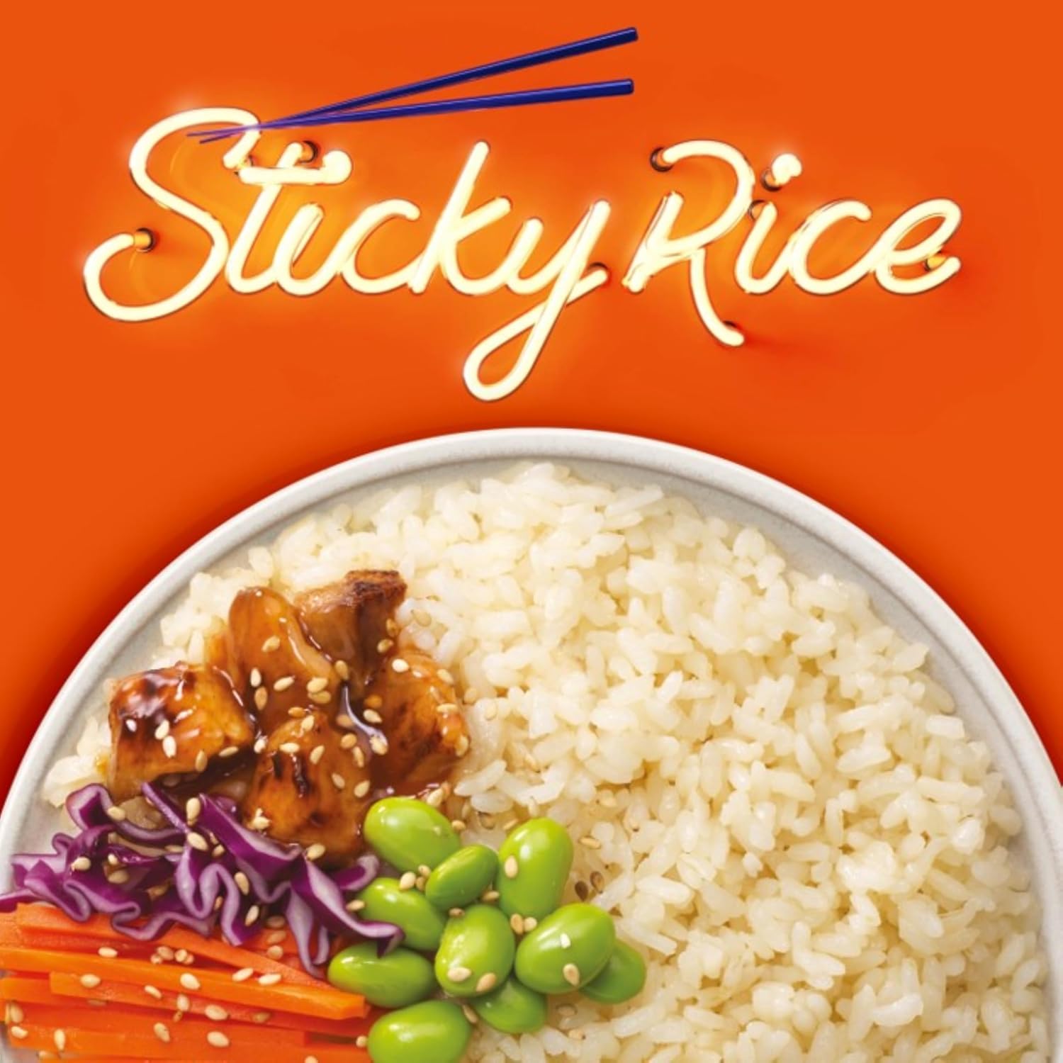 BEN'S ORIGINAL Ready Rice Sticky Rice, Easy Dinner Side, 8.5 Oz Pouch (Pack of 12)