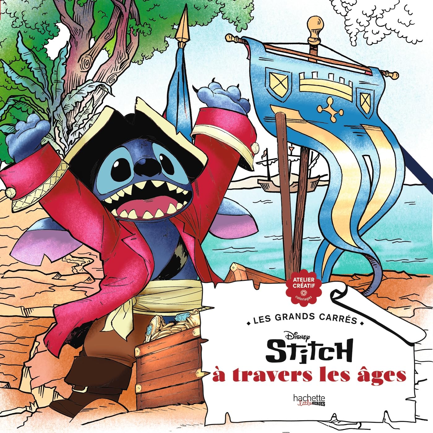 Stitch à travers les âges: 45 coloriages