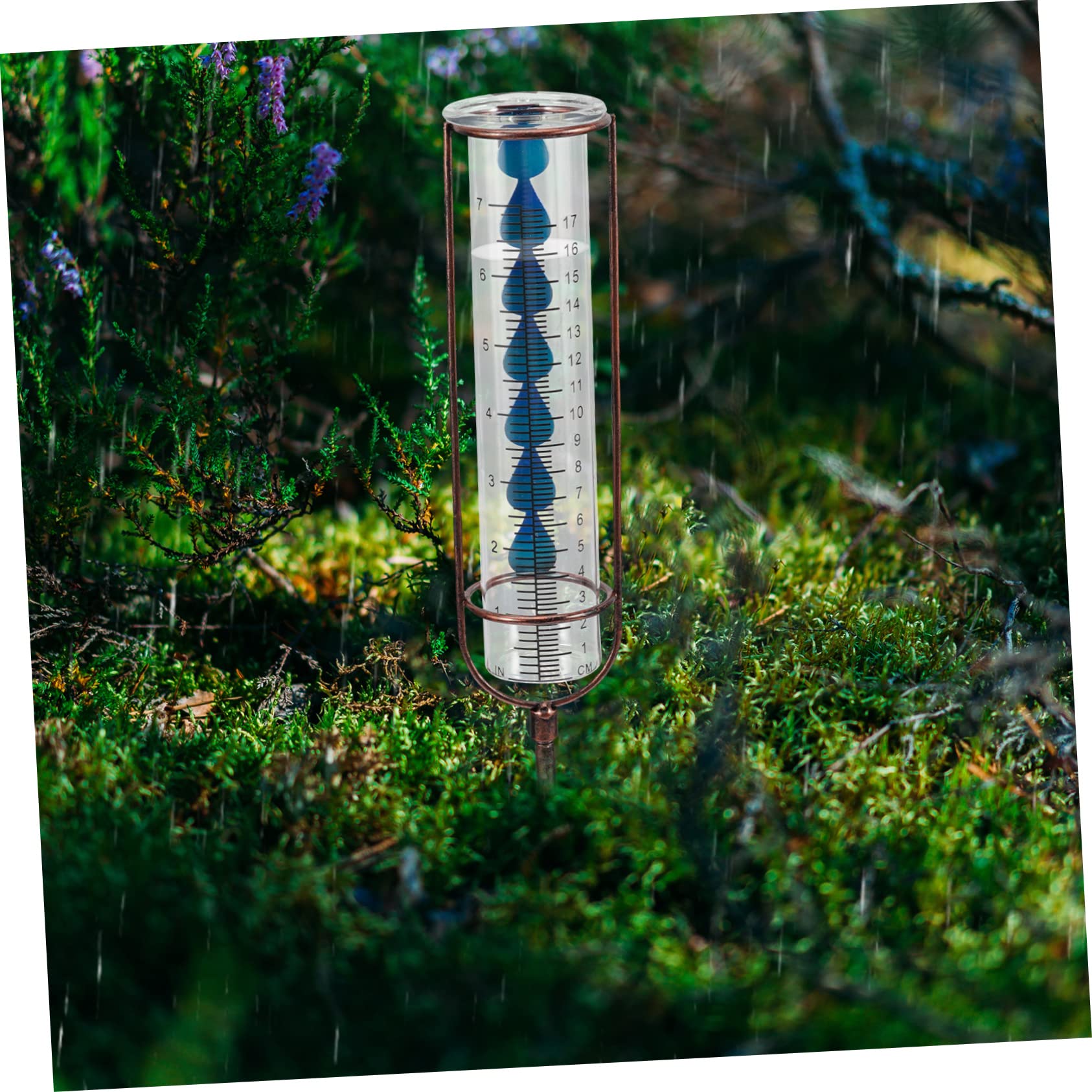 Sosoport 3stücke Outdoor Regenmesser Mit Metallpfahl Abnehmbarer Dekorativer Regenmesser Für Garten Kapazität Frostbeständig Für Gartenliebhaber Und Terrassen