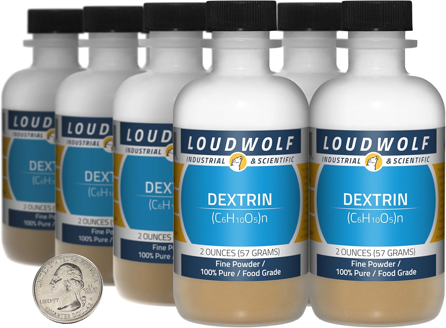 Dextrin / 2.3 Pounds / 6 Bottles / 100% Pure Food Grade/Fine Powder