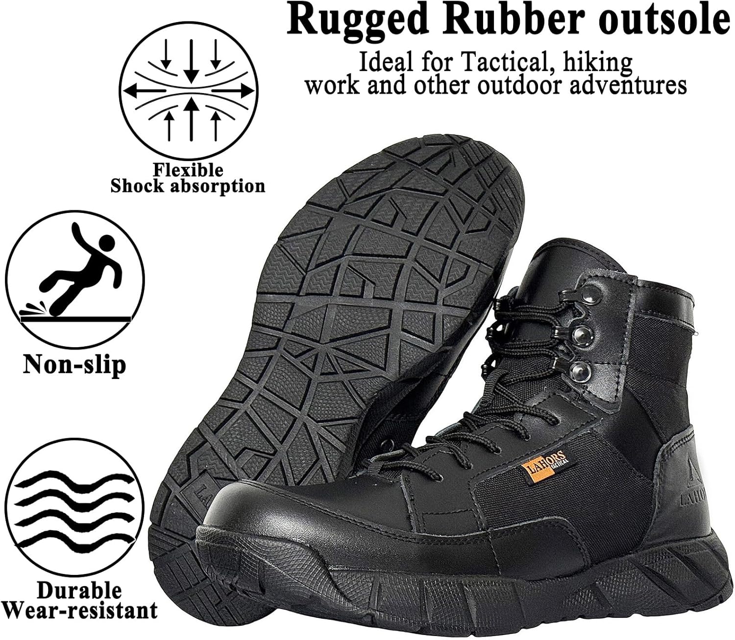 6 Inch Lightweight Mens Tactical Shoes Combat Boots Coyote Boots Military Training Lace Up Outdoor Hiking Breathable Army Shoe - Image 2