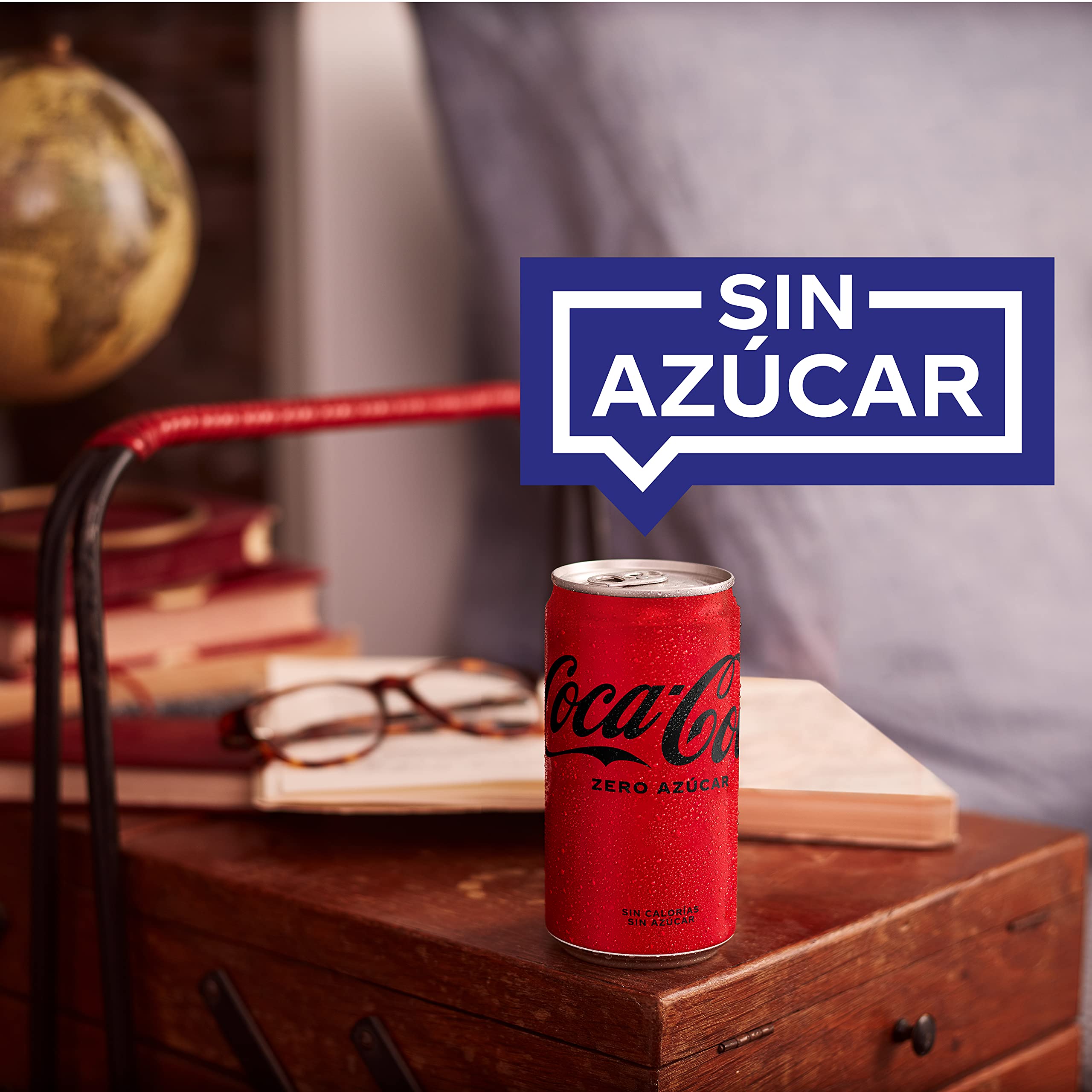 Coca-Cola Zero Azúcar, Refresco de Cola sin Azúcar, Bajo en Calorías, Pack 6 Mini Latas 200 ml