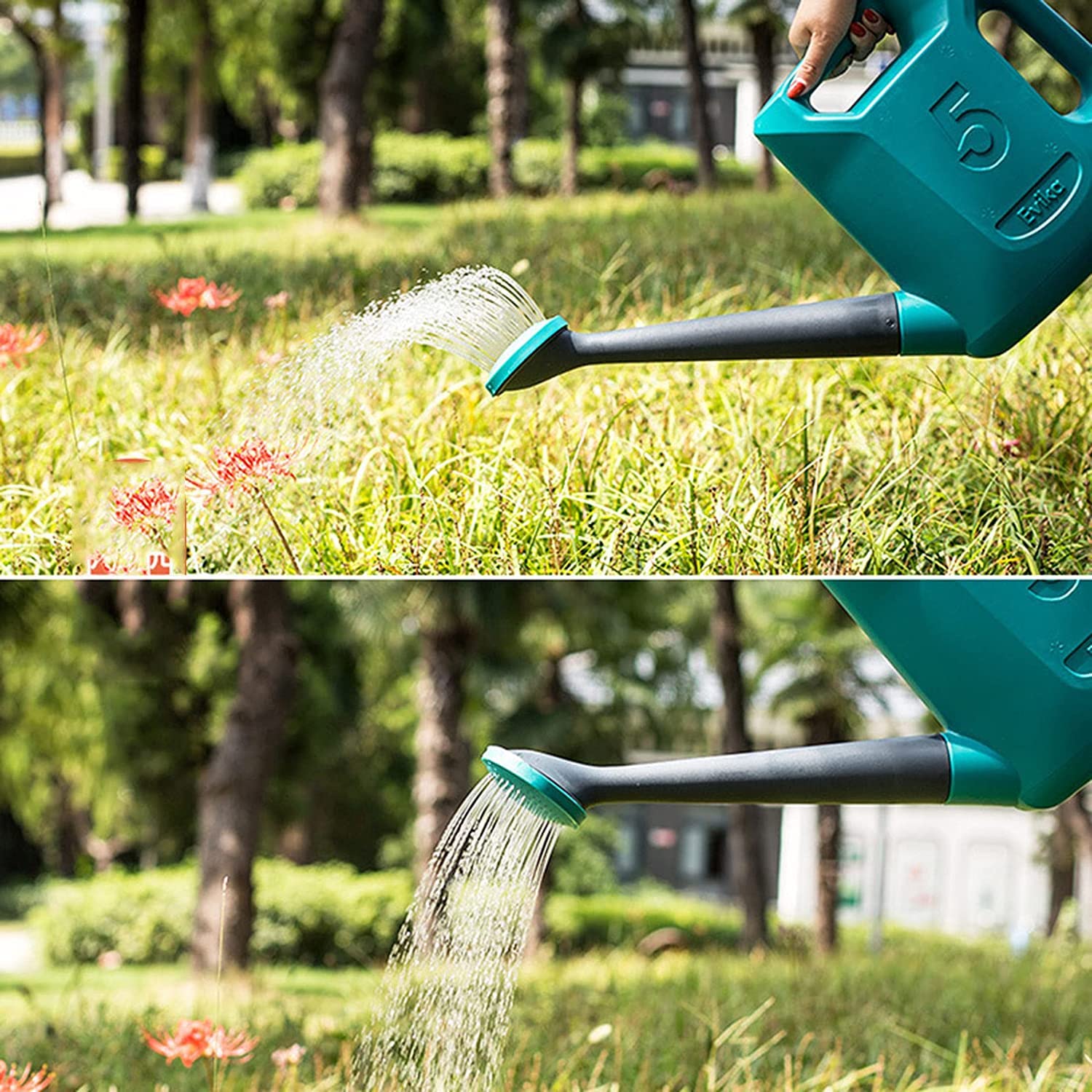 Kunststoff-Gießkanne für Zimmerpflanzen, große Gießkanne mit abnehmbarem, langem Ausguss, Gießkanne für Zimmerpflanzen, Gartenblumen