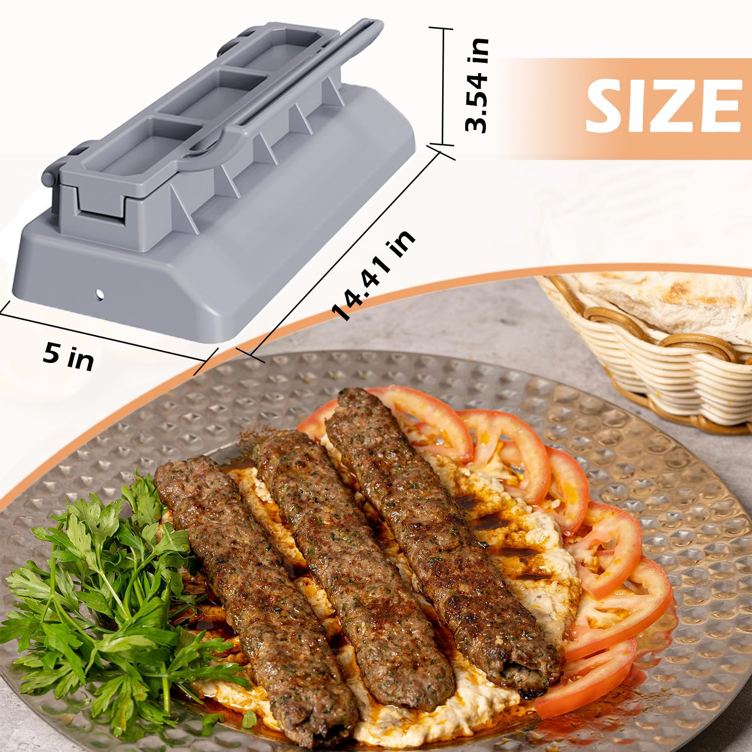 Amazon.com: Kebab Maker Press Machine, Large Kabob Skewers Mould