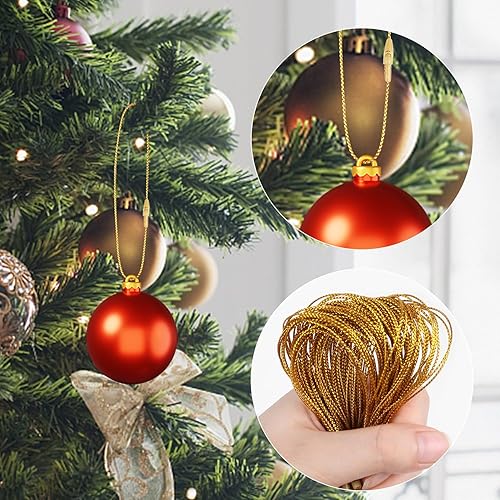 Miniatura 3 de DIYASY Ganchos para adornos de Navidad, 300 piezas para árbol de Navidad, fácil cierre a presión, ganchos metálicos para colgar decoraciones de