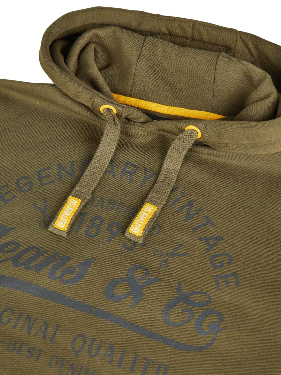 riverso Sudadera con capucha para hombre de corte regular RIVArmin, sudadera con capucha estampado beige, verde, gris, azul, azul marino, negro, S, M, L, XL, XXL, 3XL, 4XL, 5XL