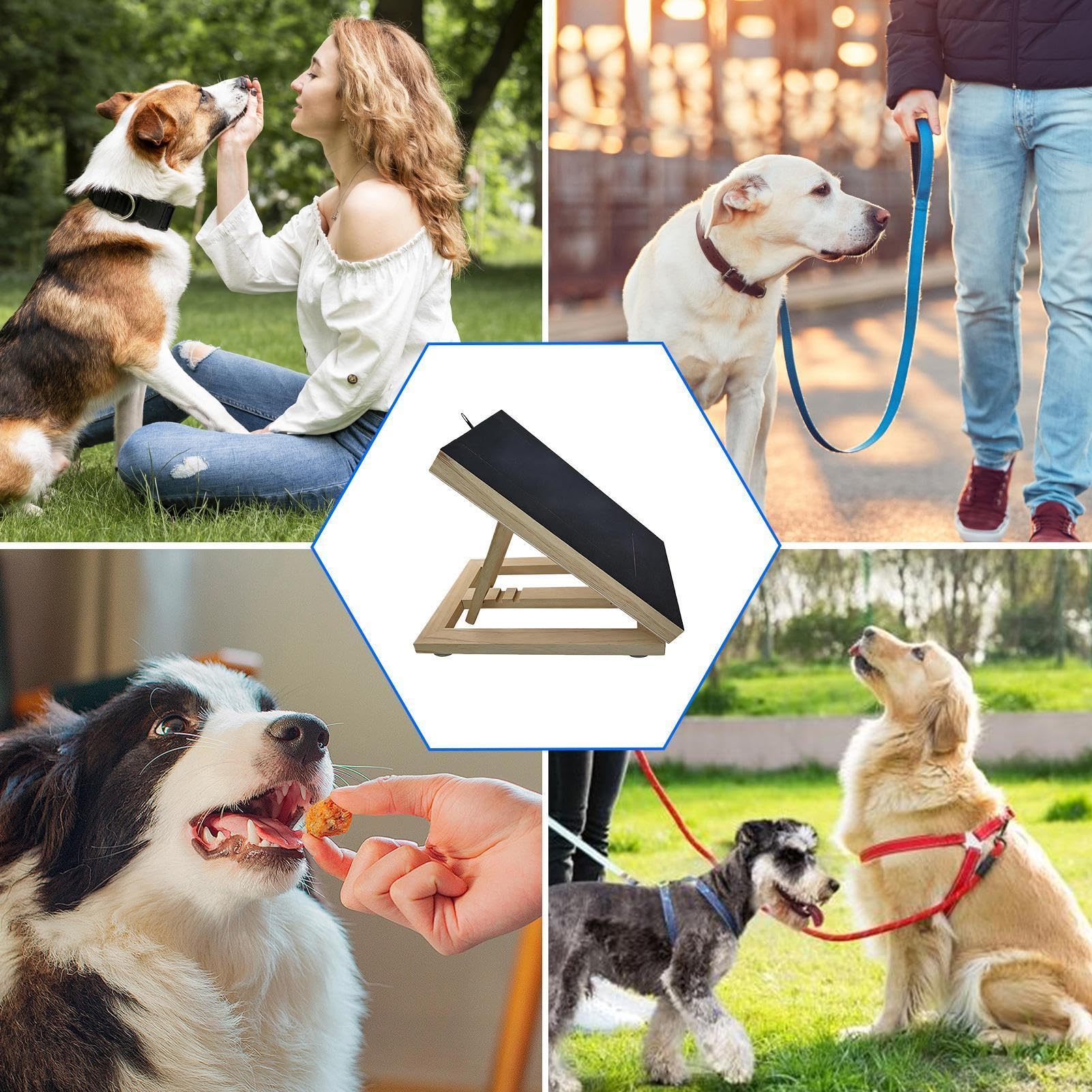 Hunde-Kratzbrett Verstellbarer Slow Feeder mit Saugnapf | Krallenschneidematte Futterstation für Welpen kleine mittlere große Hunde drinnen draußen Zuhause Balkon Zimmer Möbelschutz