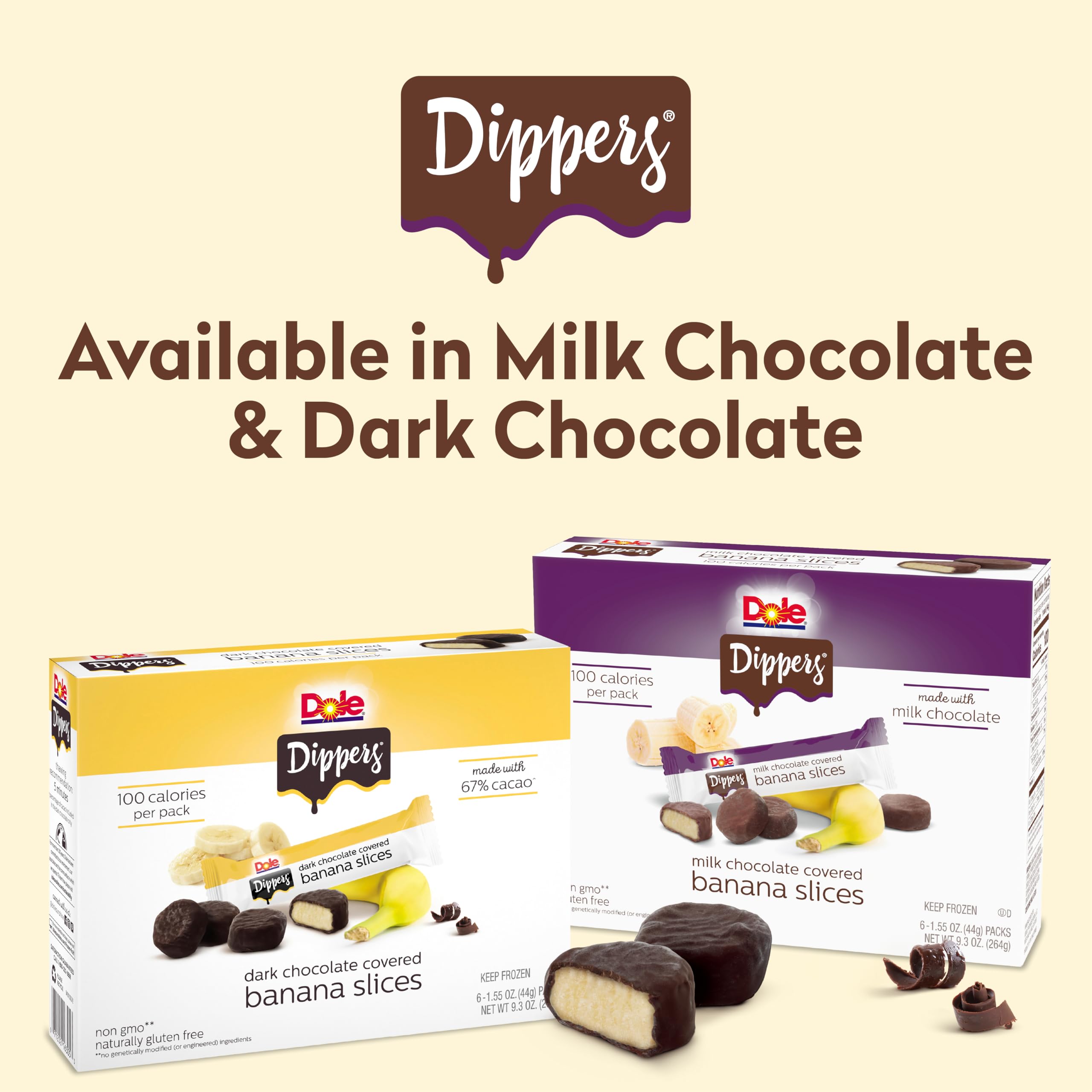 Amazon.com: Dole Frozen Milk Chocolate Dippers, Milk Chocolate