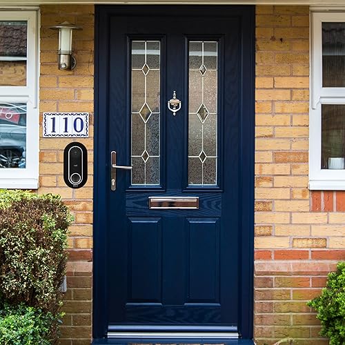 Vista 28 de Cuña de montaje en esquina de 45° compatible con Google Nest Hello Video Doorbell de 1ª generación, con cable, te permite apuntar timbre, mejor