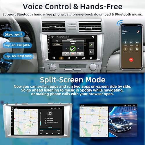 Miniatura 4 de Estéreo de coche Android 101 para Toyta Cary Radio 2006-2011 reproductor multimedia de 9 pulgadas HD IPS pantalla táctil Radio con CarPlay Android