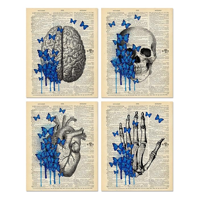 Buy Vintage Anatomy Poster, Anatomy Posters, Medical Posters Set of 4