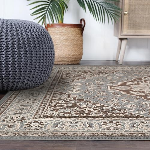 Miniatura 211 de Superior Alfombra de interior, respaldo de yute, alfombras para comedor, cocina, suelos de dormitorio, decoración tradicional del suelo, alfombra