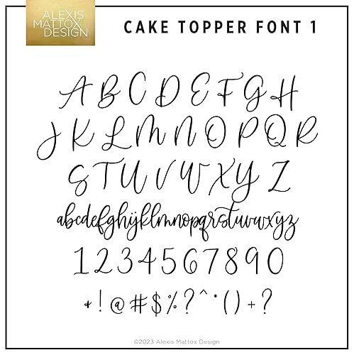 Miniatura 5 de Personalized Birthday Cake Topper/Custom Script Cake Topper for Birthday and Party/Customizable Cake Topper/Gold Silver