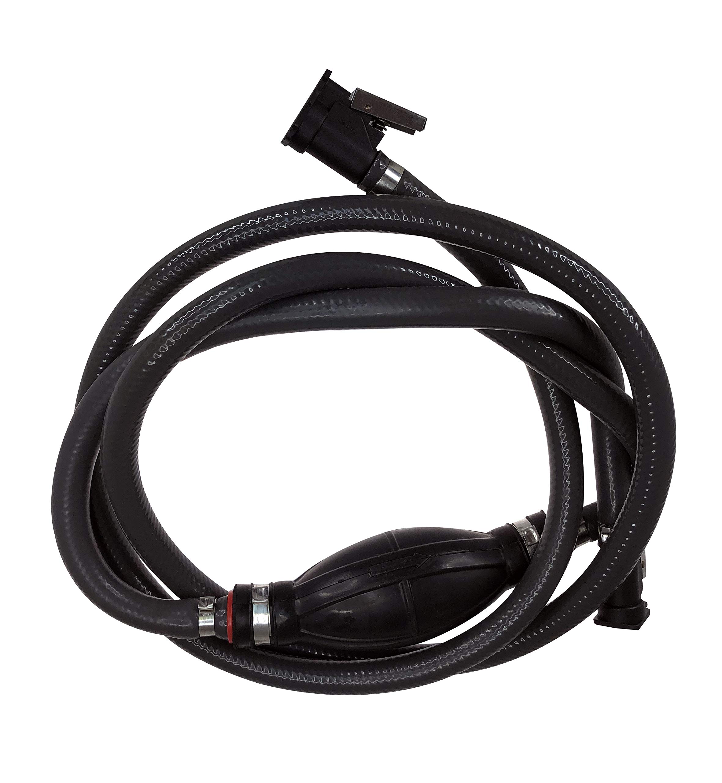 Pactrade Marine Fuel Line Assembly Ymaha 3/8" Hose Barbs Rubber Primer Bulb Connector