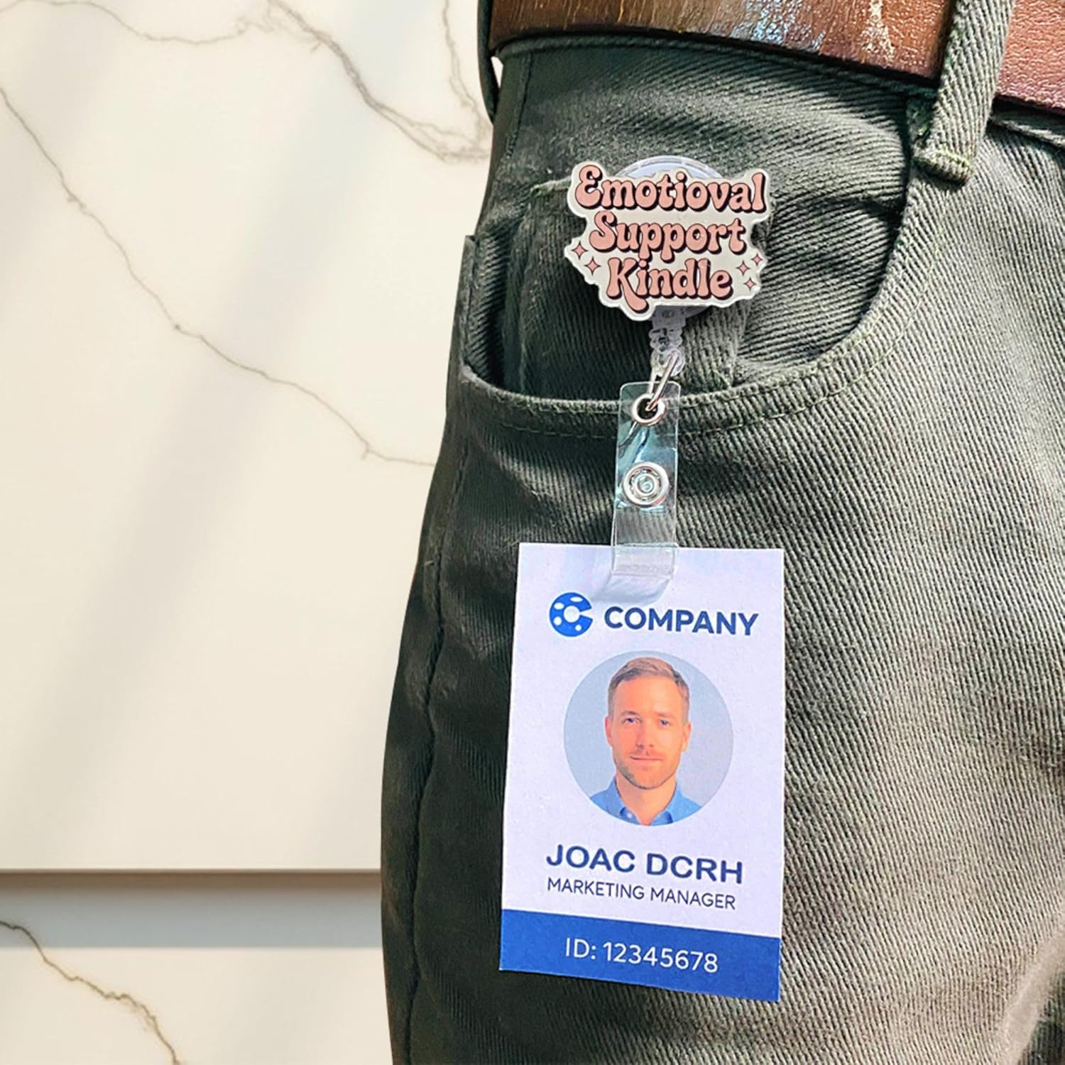 (4PCS) I'd Rather Be Reading Badge Reels Retractable, Name Badge Holder Reel ID Clip, Readers Book Lover Bookish Booktok Pediatric Decorative Gifts for Readers Nurses Office Worker Teacher Student - Image 7