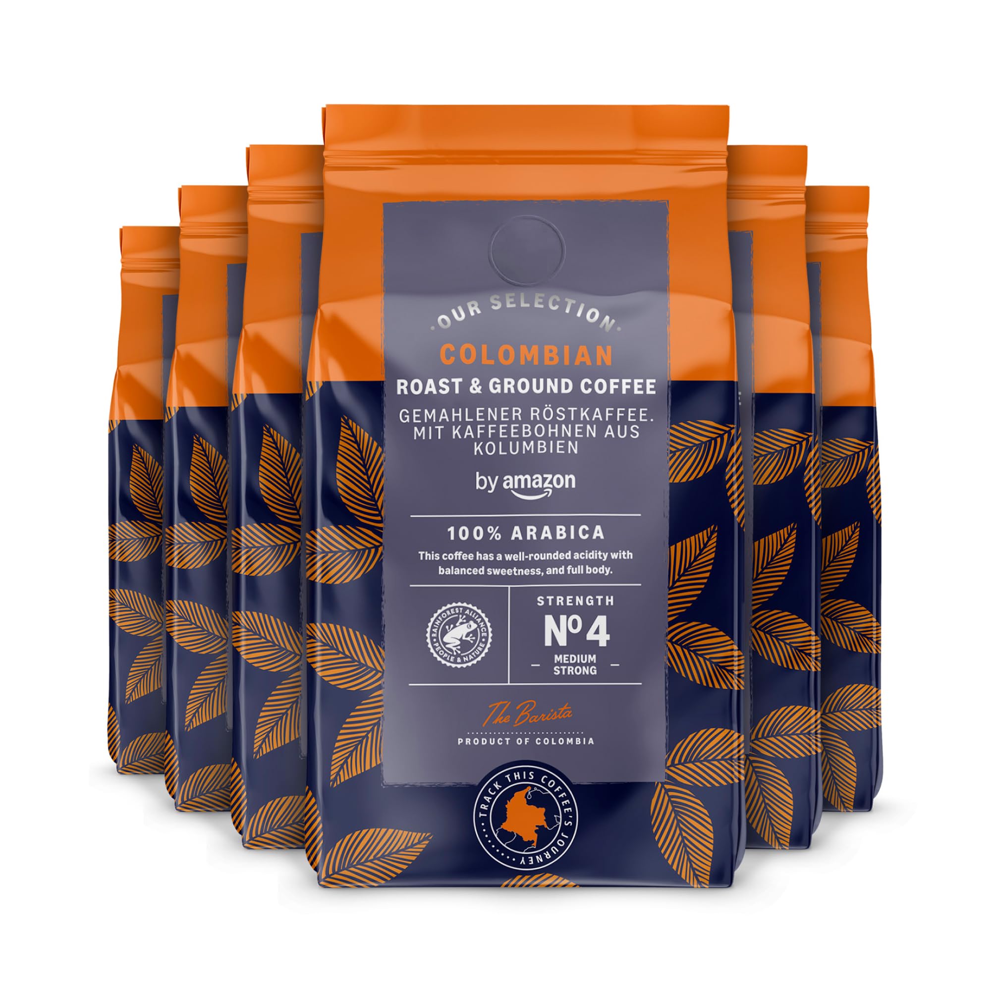by Amazon Café Colombian tostado y molido, tueste medio, 227g