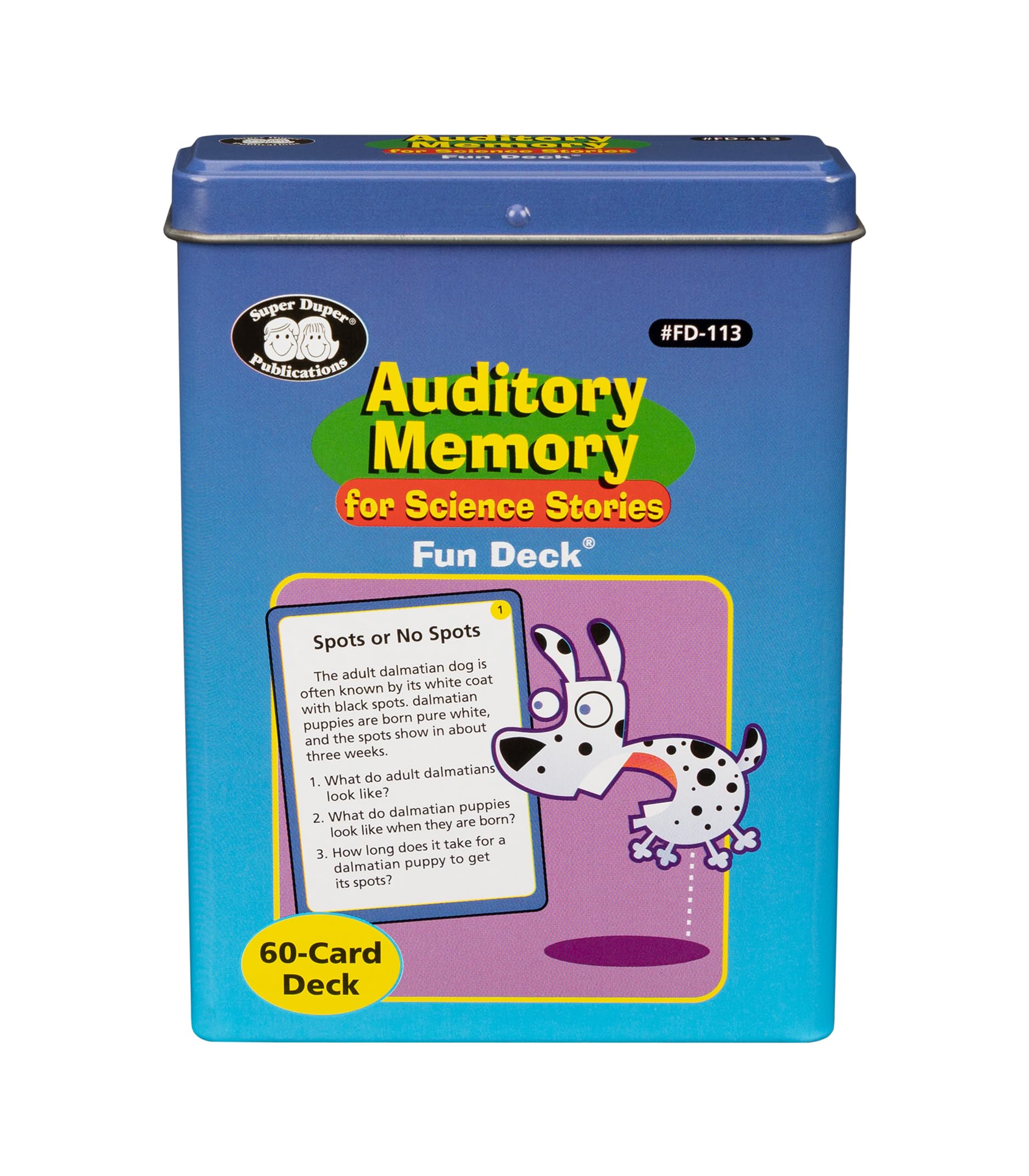 Super Duper Publications | Auditory Memory for Science Stories Fun Deck | Listening Comprehension Flash Cards | Educational Learning Materials for Children