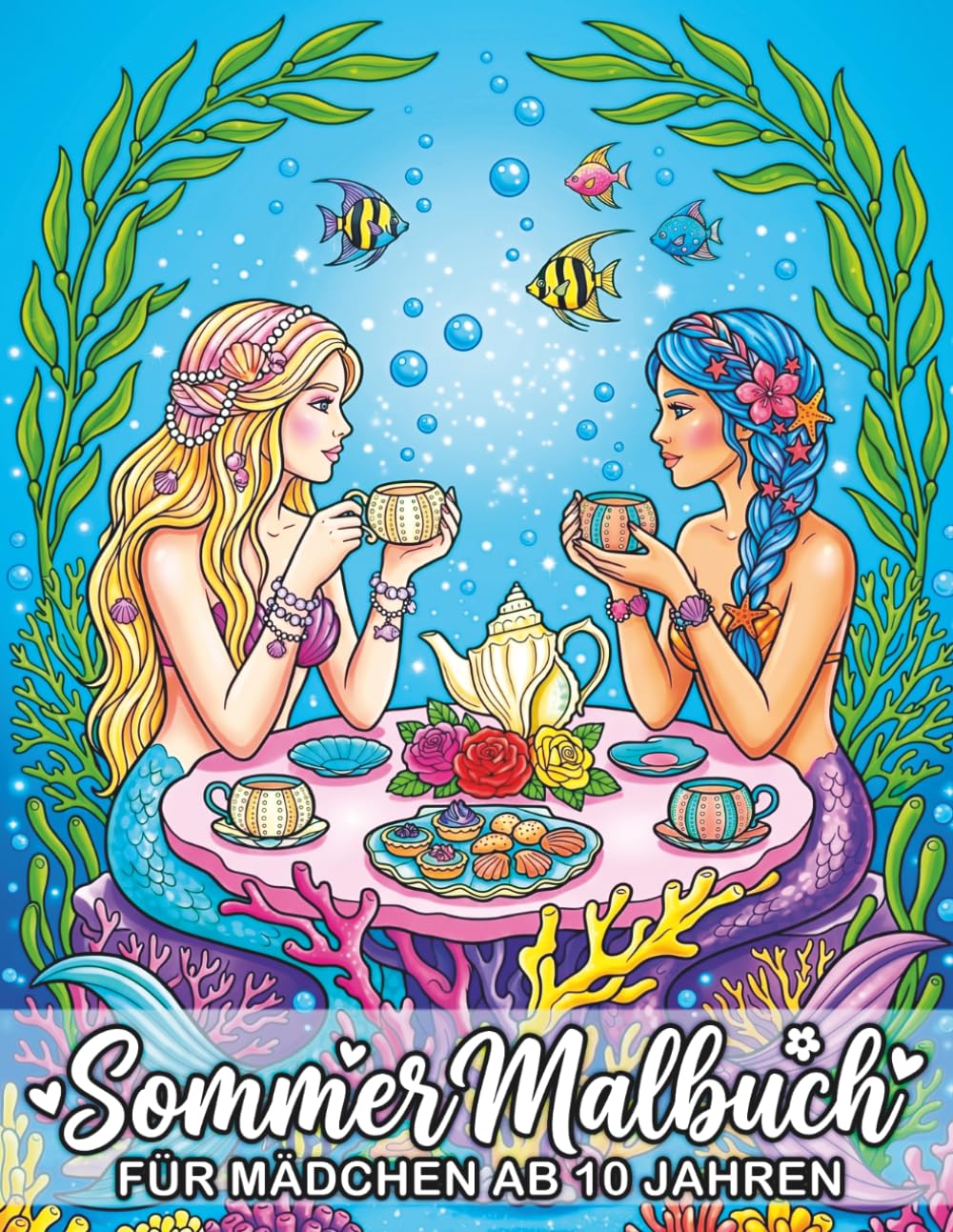 Sommer Malbuch – Kreativer Ausmalspaß für Mädchen ab 10 Jahren: 50 kreative Motive für Entspannung und Kreativität, ideal für Urlaub, Ferien und Freizeit