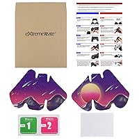 Vista 2 de eXtremeRate The Cyber Moon Anti-Skid Sweat-Absorbent Controller Grip for Xbox One S & X, Xbox One Controller, Professional Textured Soft Rubber Pads