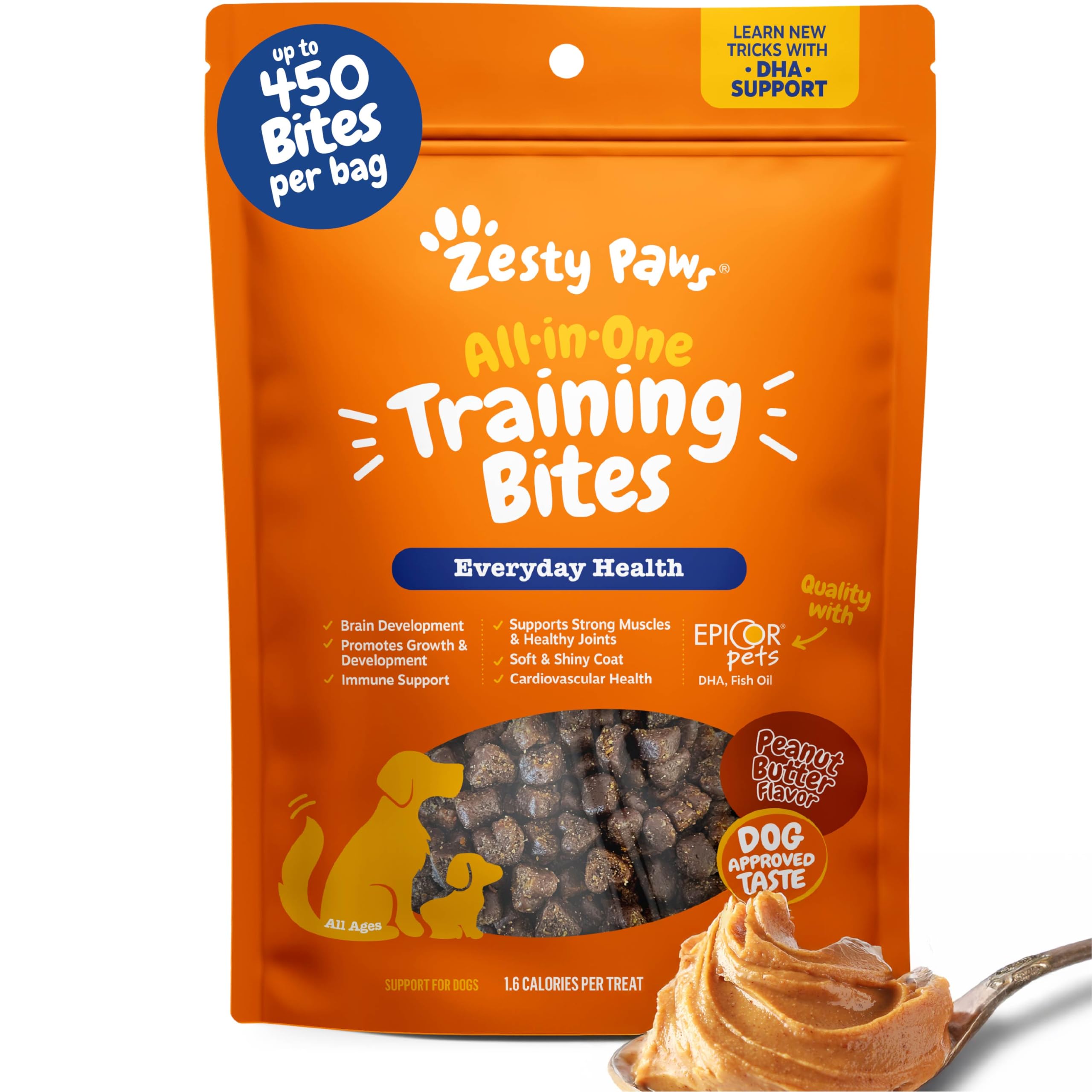 Training Treats for Dogs & Puppies - Dog Treats for Training - Healthy Dog Chews for Hip, Joint & Muscle Health - for All Breeds and Ages - PB Flavor - 8oz