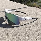 MUSELK Lot de 4 lunettes de soleil de sport pour homme et femme - Lunettes de soleil polarisées pour activités de plein air, VTT, vélo de route, cyclisme, ski, lunettes de soleil avec UV400 - 6
