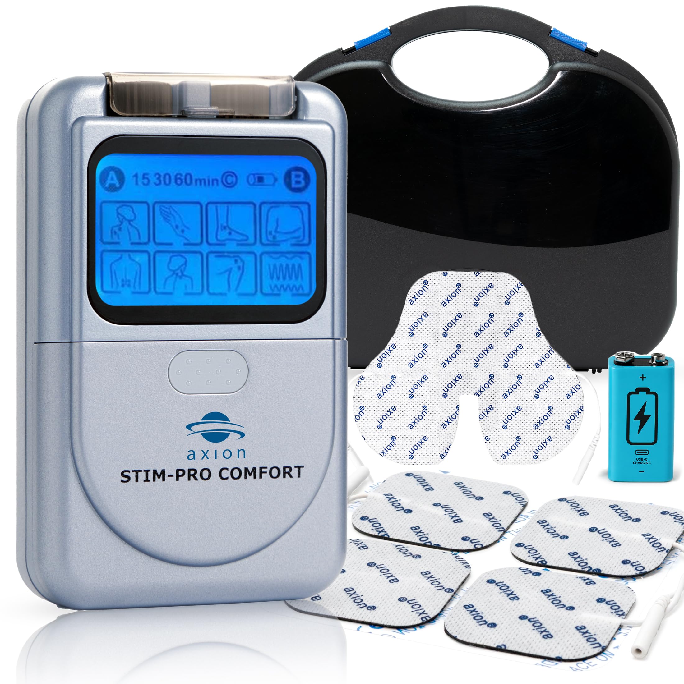 axion® STIM-PRO Comfort – Elettrostimolatore TENS Dolore Ricaricabile
