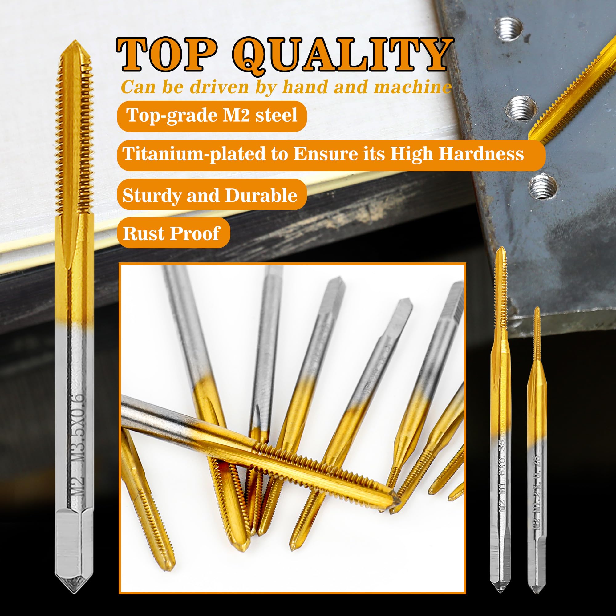 Micro Metric Taps Set - M1-M3.5 Threading Tools -3 Micro Metric Taps Set - M1-M3.5 Threading Tools -3