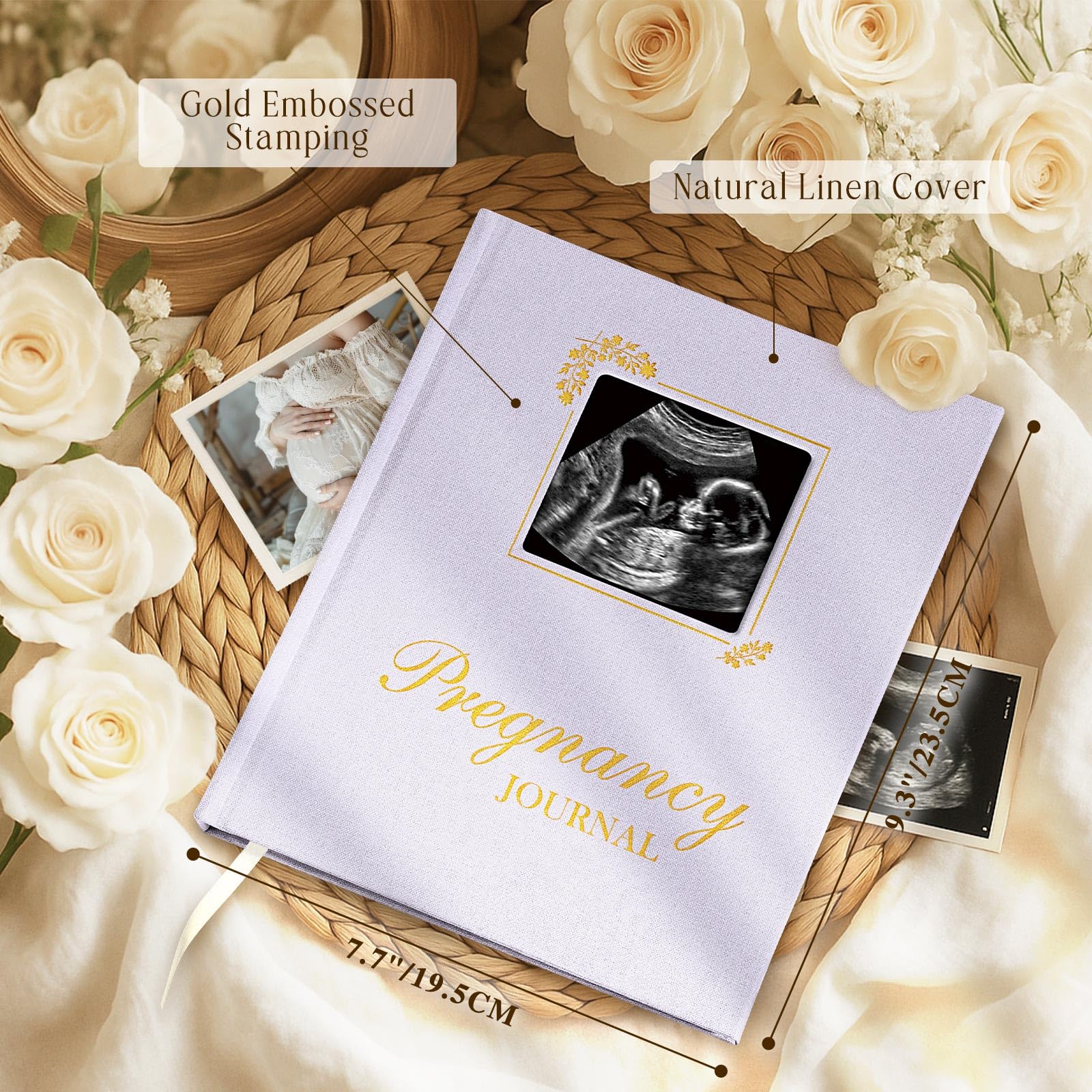 Lanpn My Pregnancy Journal Memory Book for First Time Mom 156 Page Pregnant Announcement Must Have Planner - Image 2