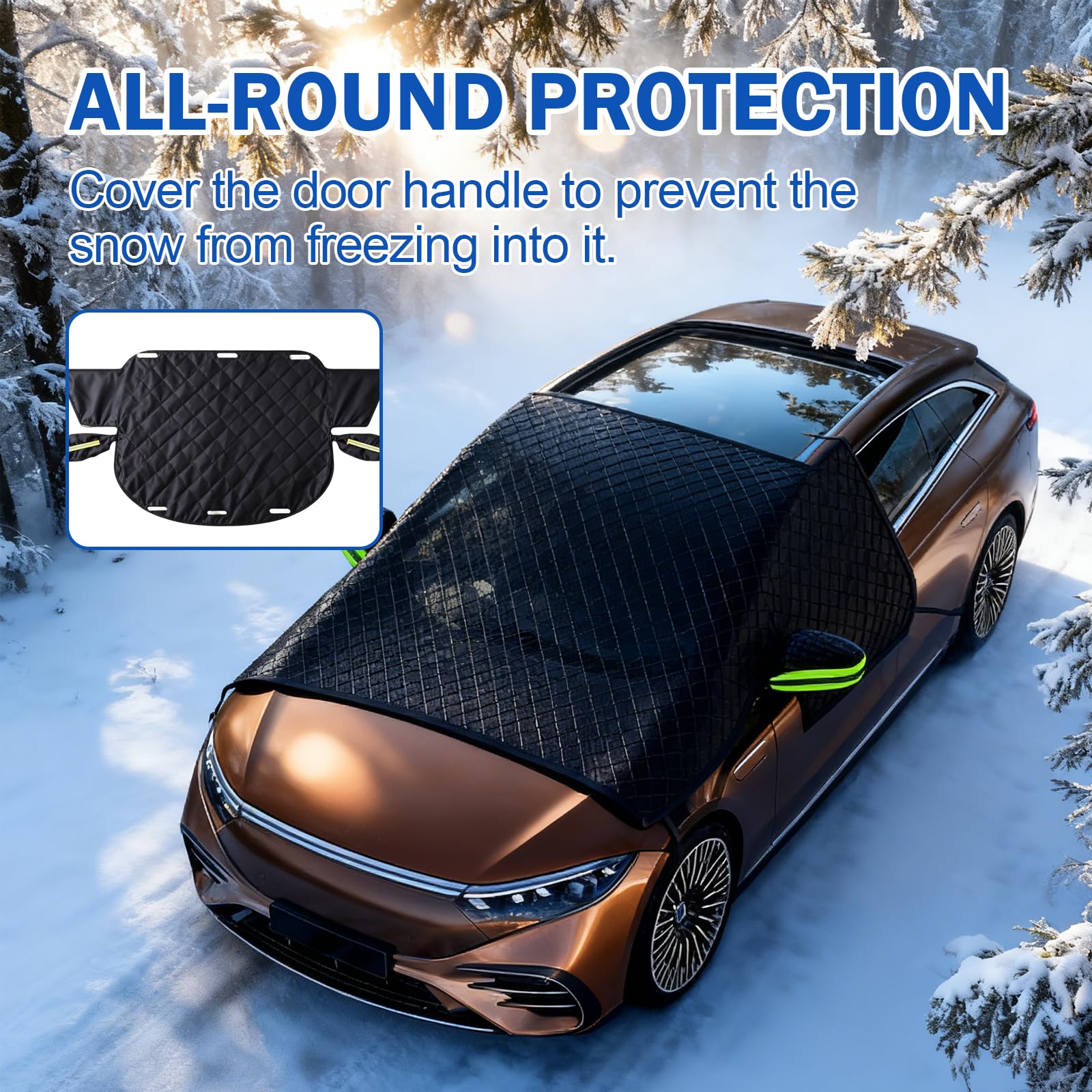Copertura Parabrezza Auto Magnetico Inverno Antigelo Antineve Antipolvere Anti UV