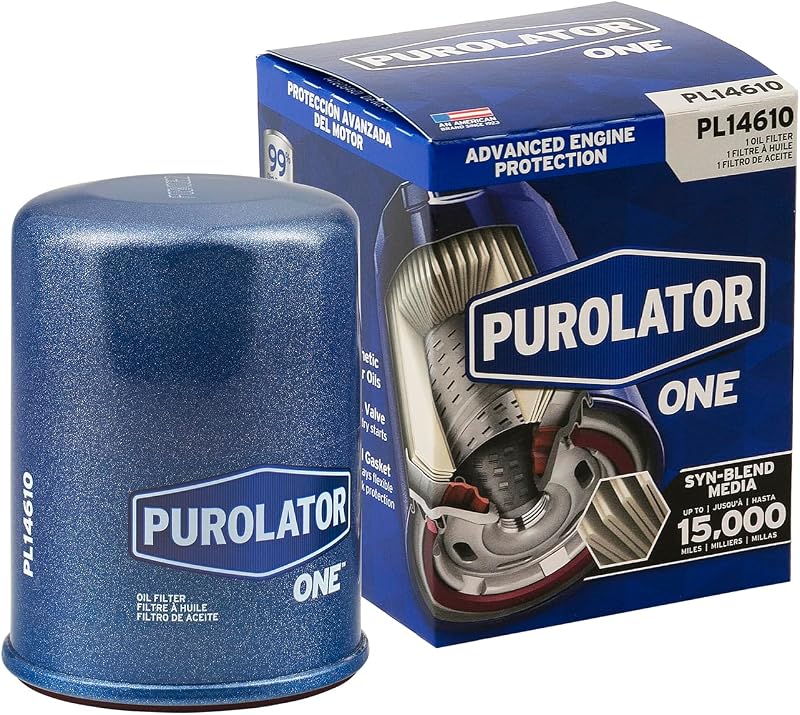 PL14610 Filtro de aceite giratorio de protección avanzada del motor PurolatorONE compatible con Honda CR-V, Accord, Civic, Pilot, Odyssey, HR-V, Fit, Nissan Frontier, TITAN, Xterra, Acura MDX y RDX