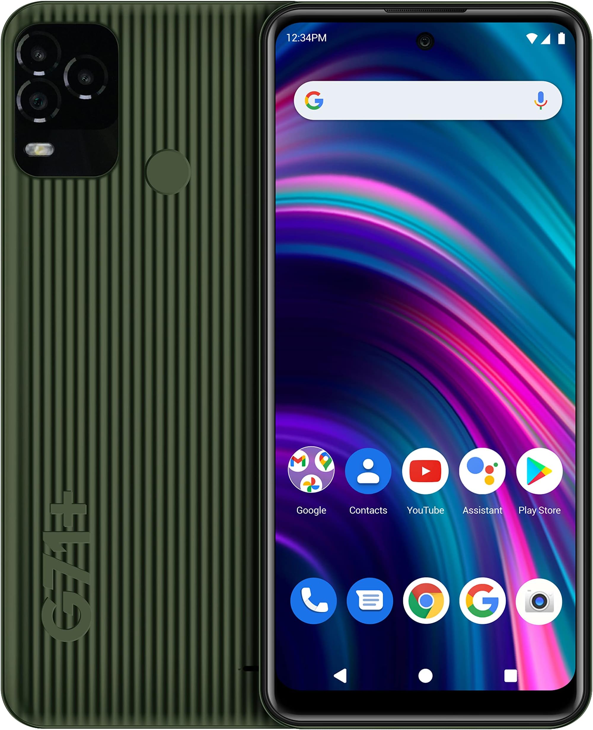 BLU G71+ | 2022 | 3-Day Battery | Unlocked| 6.5” HD+ Display | US Version | US Warranty| 4/64GB | Green