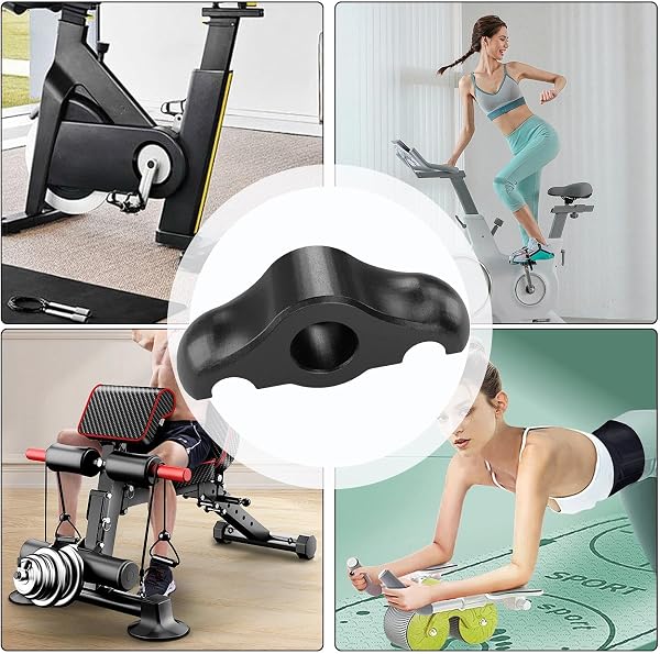 Adaptadores de pies basculantes para WAHOOS Kickr Core, pies de tenis de piso suave antifricción, placa basculante de reducción de ruido, placa basculante reductora, pies estabilizadores de tenis, - 2
