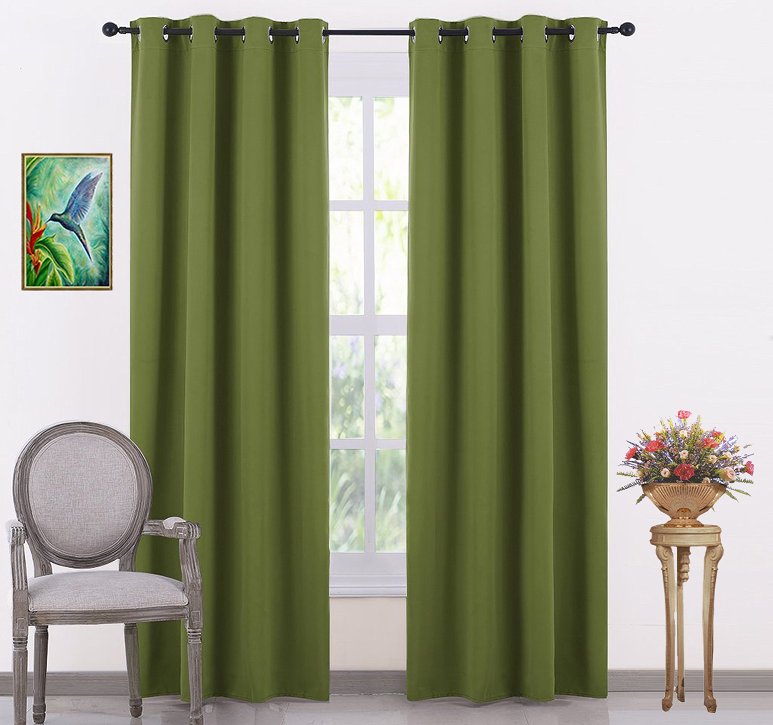 Blackout Silk Curtains - Bedroom Set (2 Panels) -17 Blackout Silk Curtains - Bedroom Set (2 Panels) -17